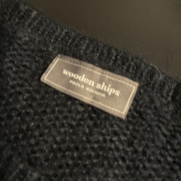Wooden Ships Charcoal Knit Sweater - Picture 2 of 6